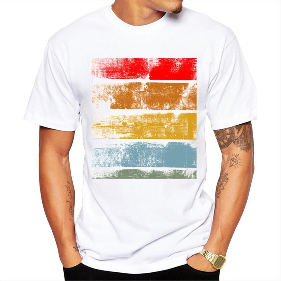 

fashion retro wood record mens t shirt printed short sleeve casual hipster fractal pattern tees cool, White;black