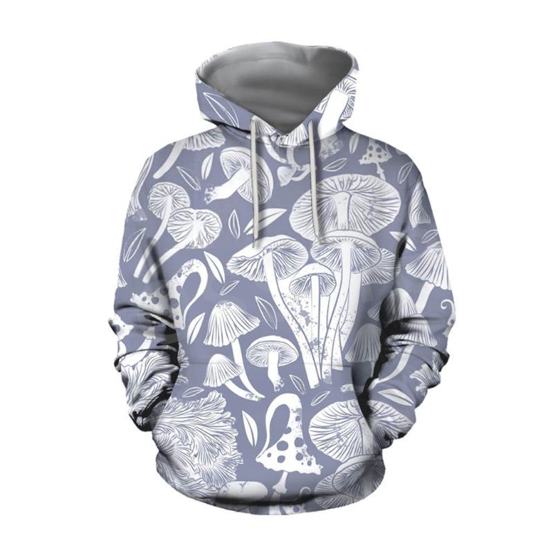 

Men's Hoodies & Sweatshirts Fashion Plants Mushroom Camo Hippie Colorful Harajuku 3DPrint Men/Women Funny Pullover Casual Zi, Black