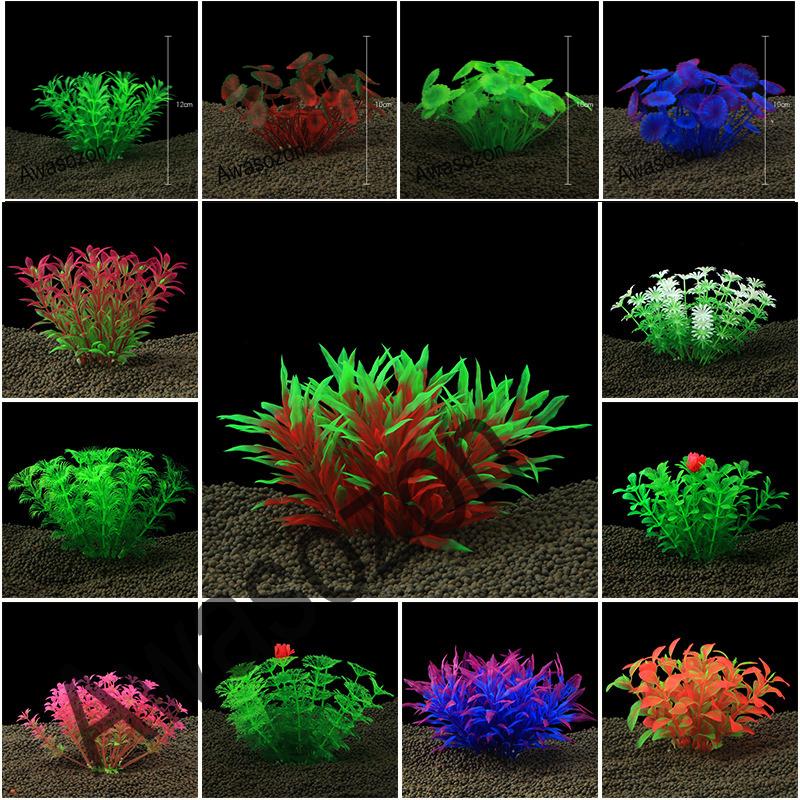 

Decorations Artificial Underwater Plants Aquarium Fish Tank Decoration Colorful Water Grass Undersea World Viewing Ornament Decor