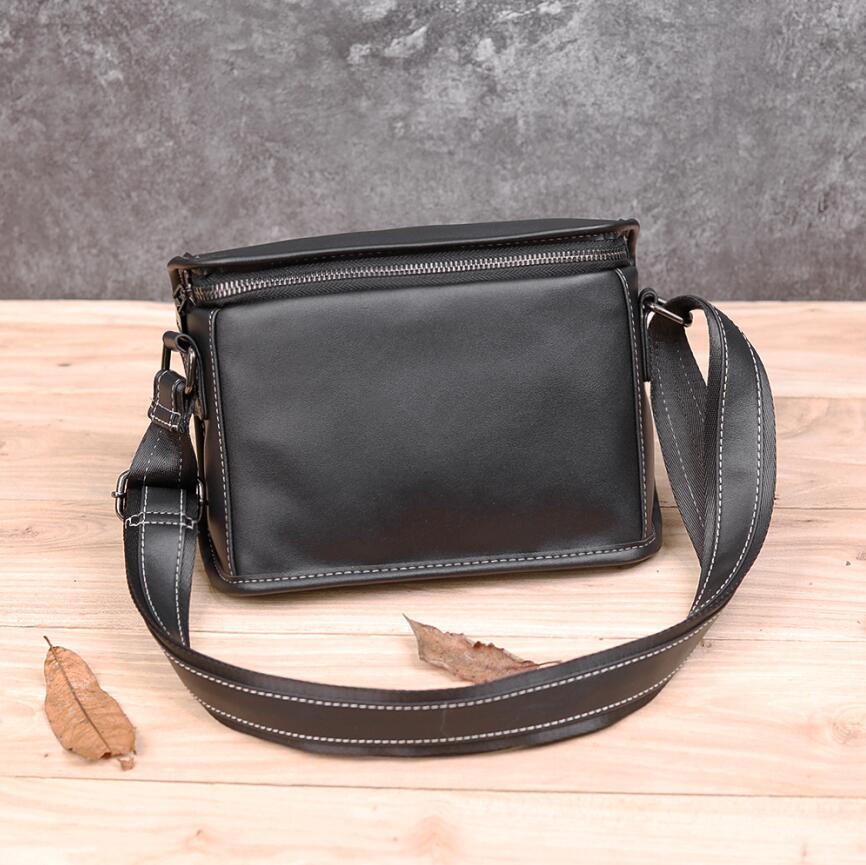 

Wholesale men leathers shoulder bag business printing fashion briefcase street popular polka dot backpack outdoor waterproof cross contrast leather backpacks, Brown-7001