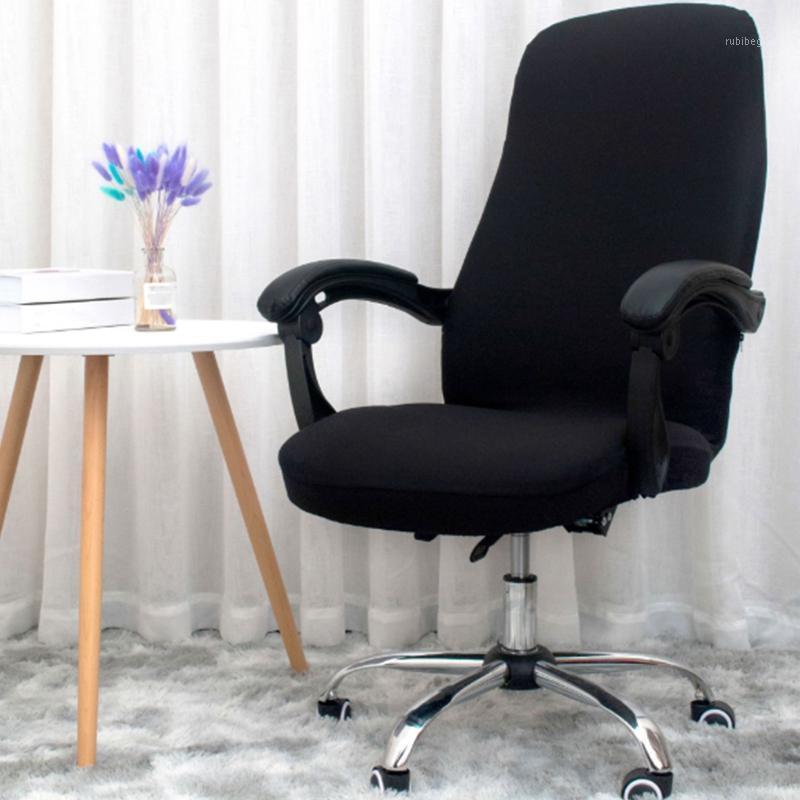 

Office Chair Cover Elastic Siamese Swivel Computer Armchair Protective Black