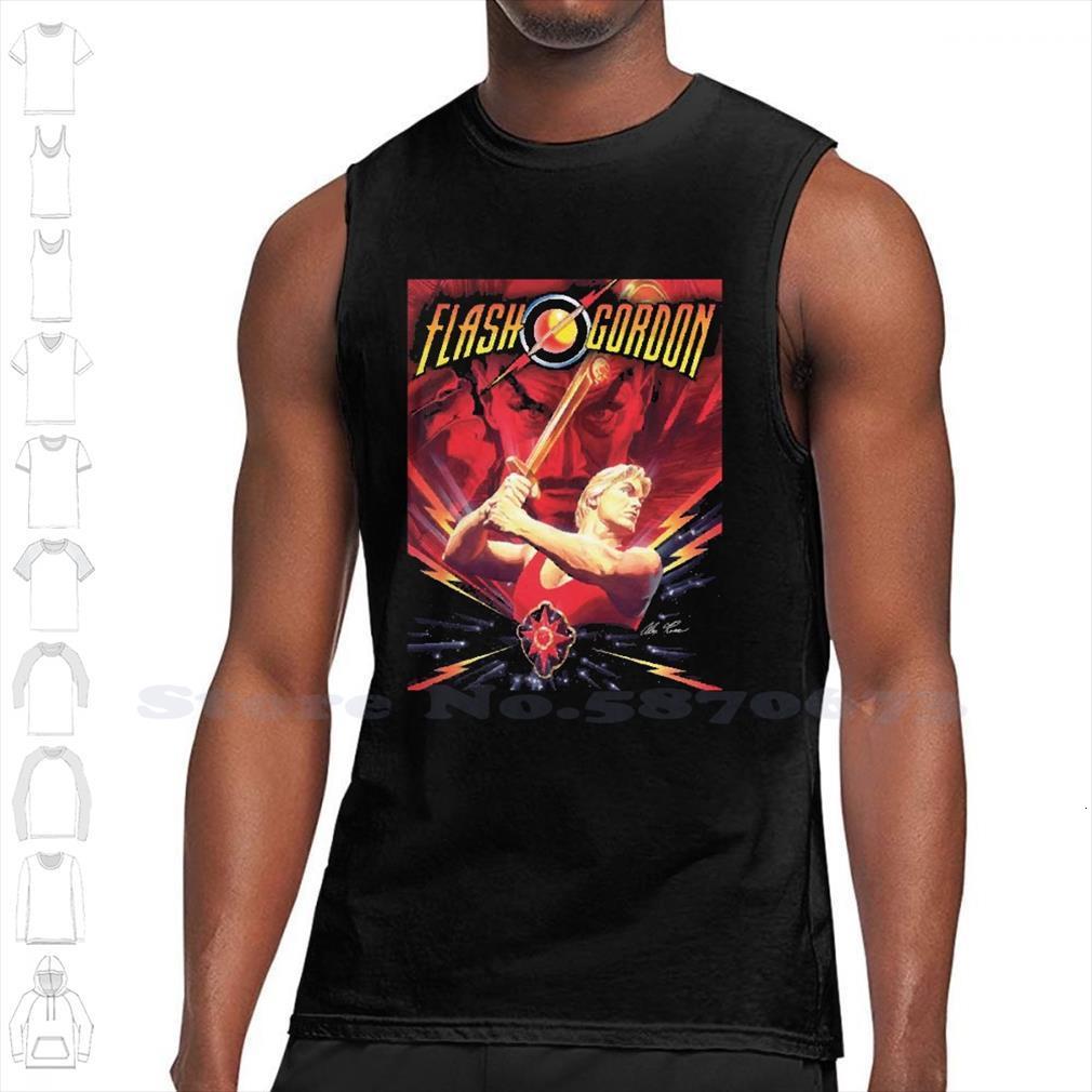 

f g summer funny tank sleeveless vest for men women flash gordon fantasy science fiction sam j jones ted, White;black