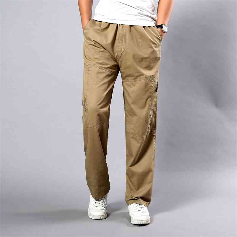

8805 autumn and winter men's casual straight tube loose cotton oversized sports pants, Yellow