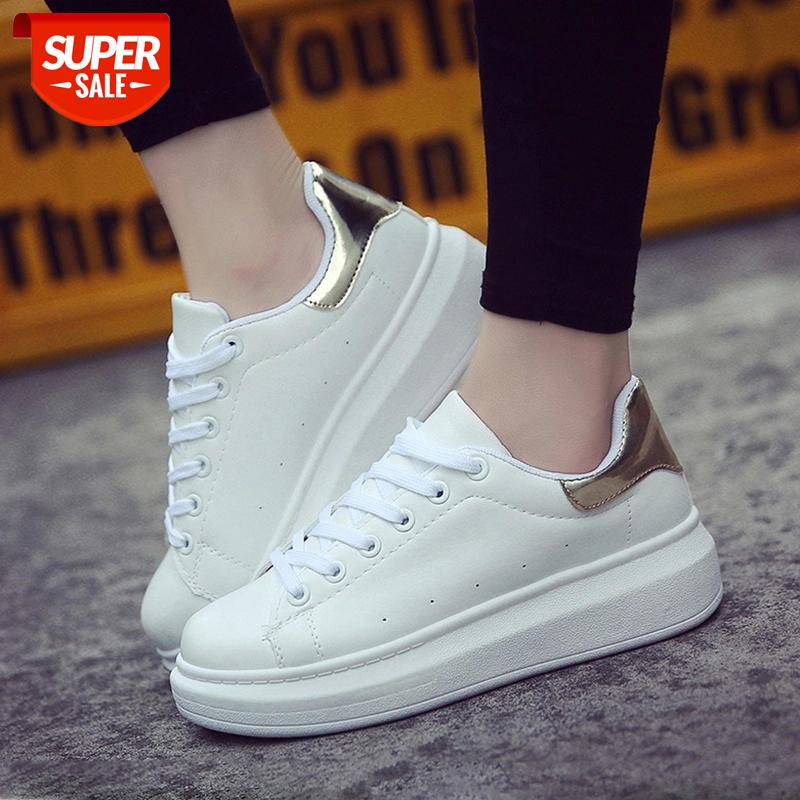 

2020 Women Sneakers White Casual Shoes Woman Fashion White Shoes Sneaker Women Platform Zapatillas Mujer #sL3r