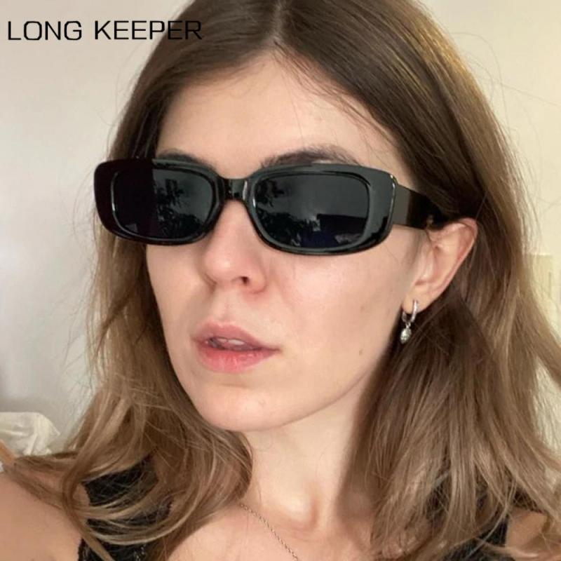 

Sunglasses LongKeeper Small Rectangle Women Vintage Brand Designer Square Sun Glasses Ladies Travel Eyewear Lentes De Sol Mujer