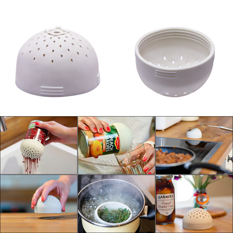 

Silicone Can Colander Portable Can Strainer Multi-Use Mini Kitchen Colander For Draining Chickpeas And Canned Food MY-inf 0702