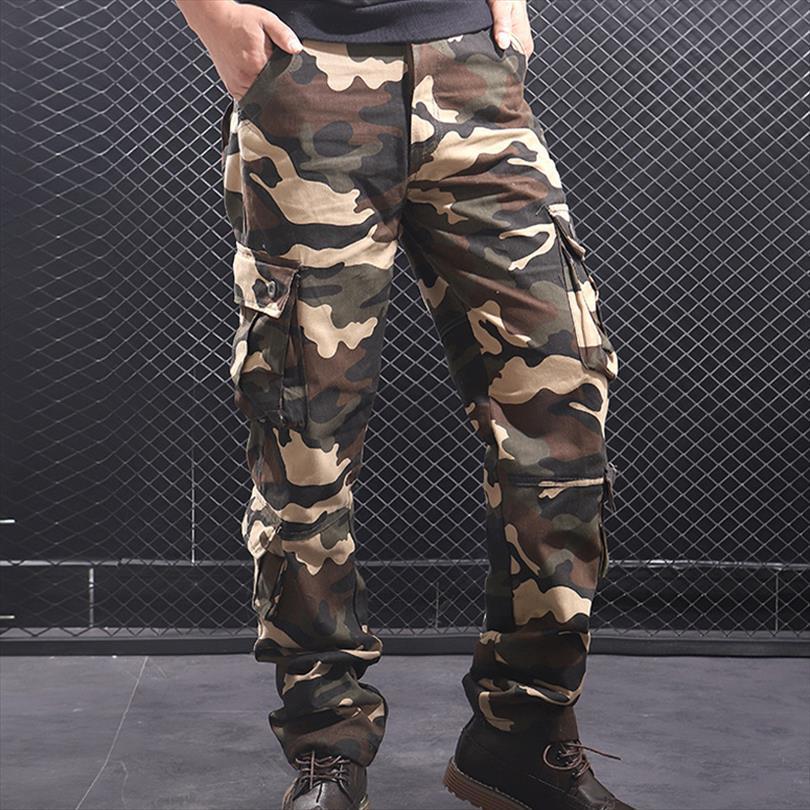 

camouflage streetwear cargo women pant elastic waist band joggers male long trouser hip hop army camo sweatpant, Black