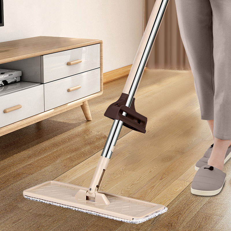 

Congis New Squeeze Mop for Foor Wash Hand Free Fat Foor Mops For House Ceaning With 3pcs Microfiber Coth Repace Two Size