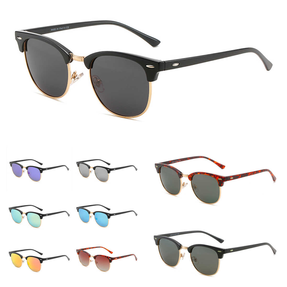 

Luxury Brand Polarized Designer Mens Women Pilot Sunglasses UV400 Eyewear Glasses Metal Frame Polaroid Lens Sun Glasses