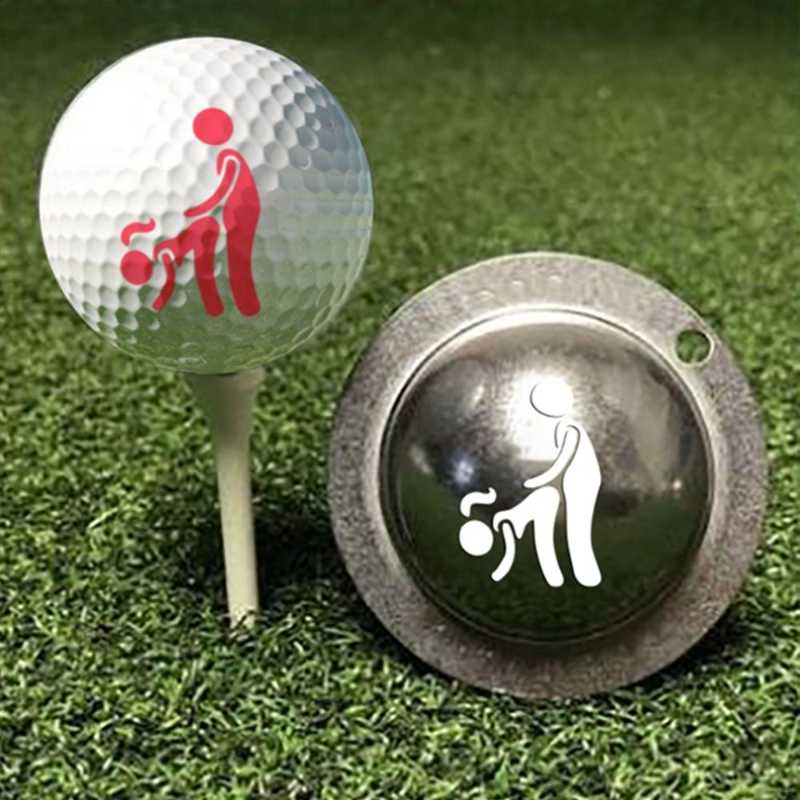 

Golf Training Aids Ball Marker Adult Humor Funny Signal Alignment Tool Models Line Liner Template Tools Accessories
