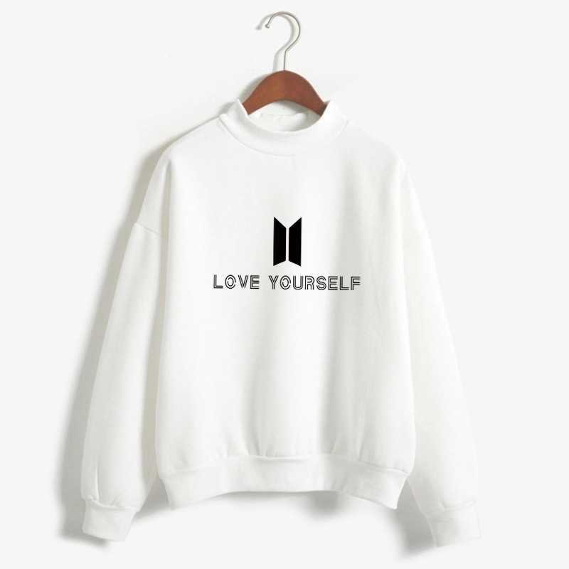 

Love yourself Street hip hop oversized Plush sweater, White