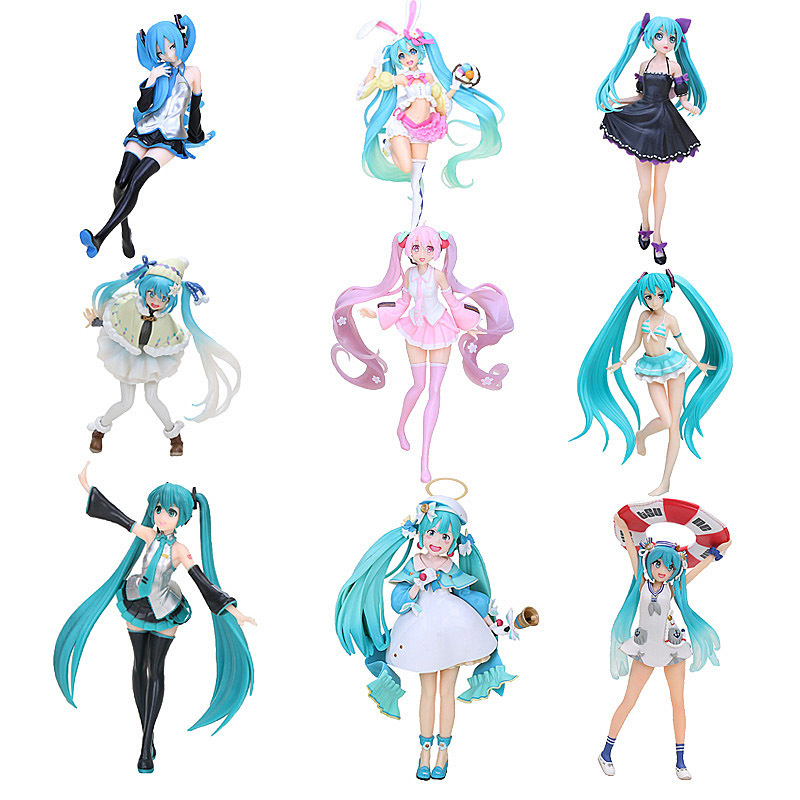 

Figure Anime Pink Vocaloid Hatsune sakura Snow Amour Innocent Ver. miku Arcade Future Tone Collections LJ200928, 15cmswimsuit nob