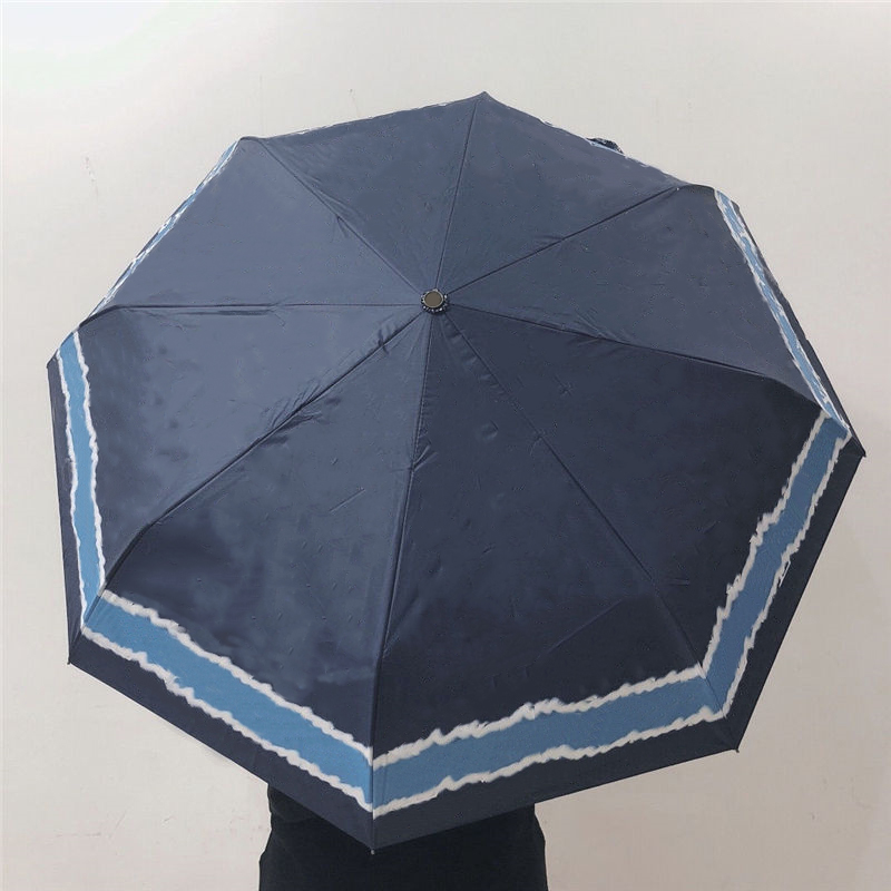 

Luxurious Classic Umbrellas Teals Printed Umbrella Fabric Fimbria for Gift Sunny Days Outdoor Indispensable Sunshade, See details