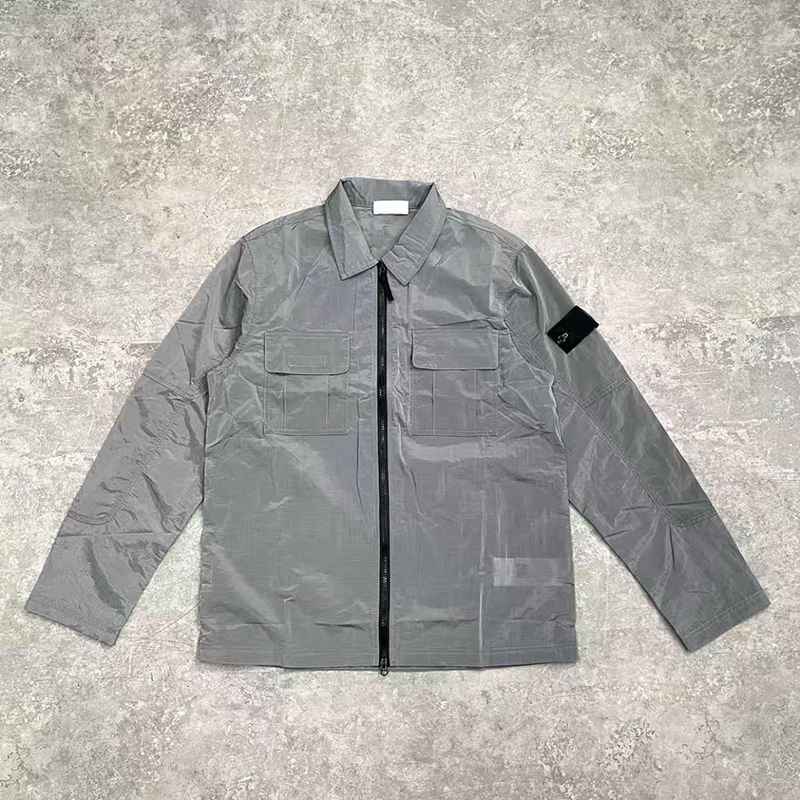 

Men windbreaker women coat Designer Stone Nylon Meatl badge jacket Mens Topstoney Casual Cotton shirt Jackets Fashion coats Lover Outerwear clothing, L need look other product
