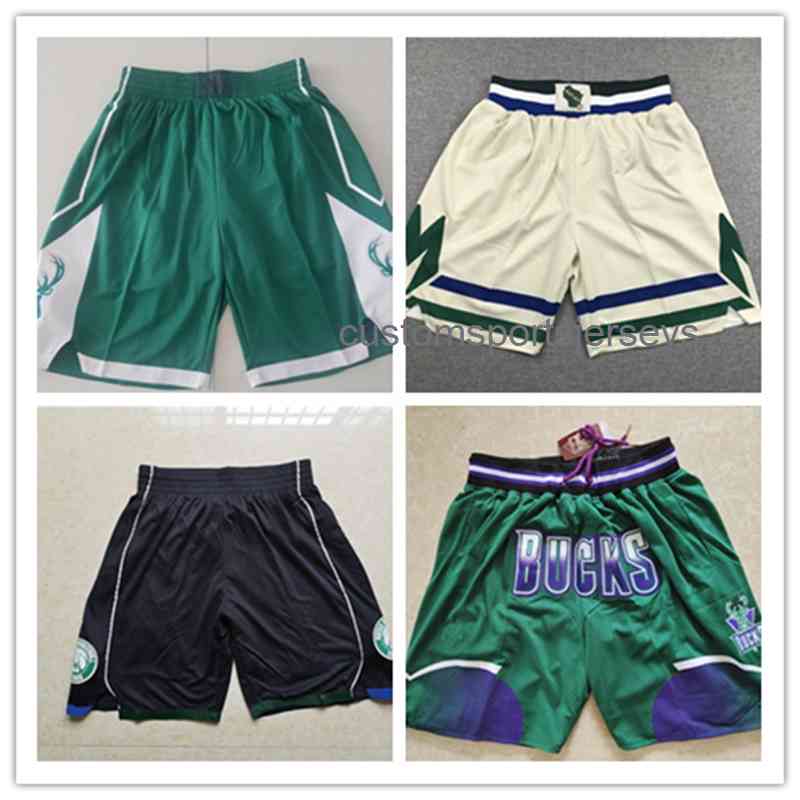 

Men's Milwaukee Shorts green black white Beige All Stitched S,,L,XL,XXL, Green 1