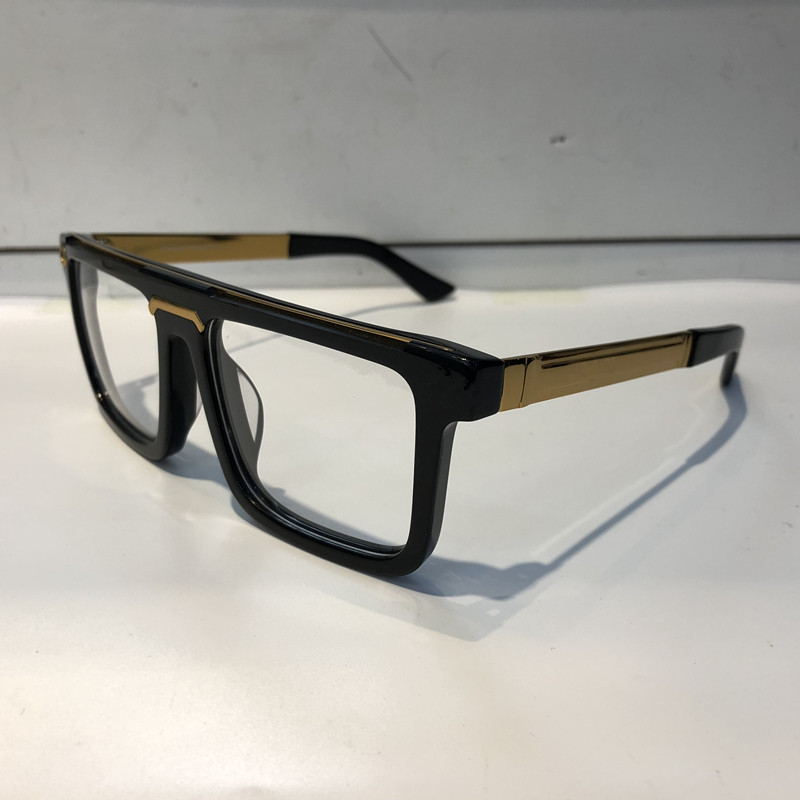 

Luxury 0078 Glasses For Men Fashion Brand Design Popular Hollow Out Optical Lens Cat Eye Full Frame Black Tortoise Silver Come With Package