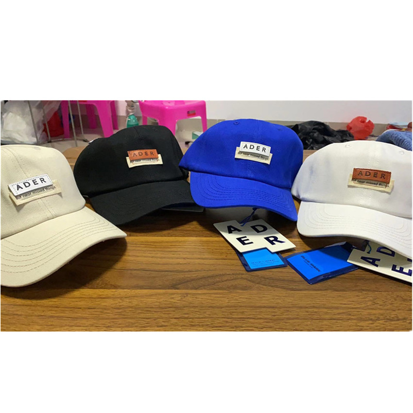 

2021 New Error Layered Label Hat Men Women All Season Crumple Patch Adererror Baseball Cap Bluessom Sewing Ader Caps Cw78