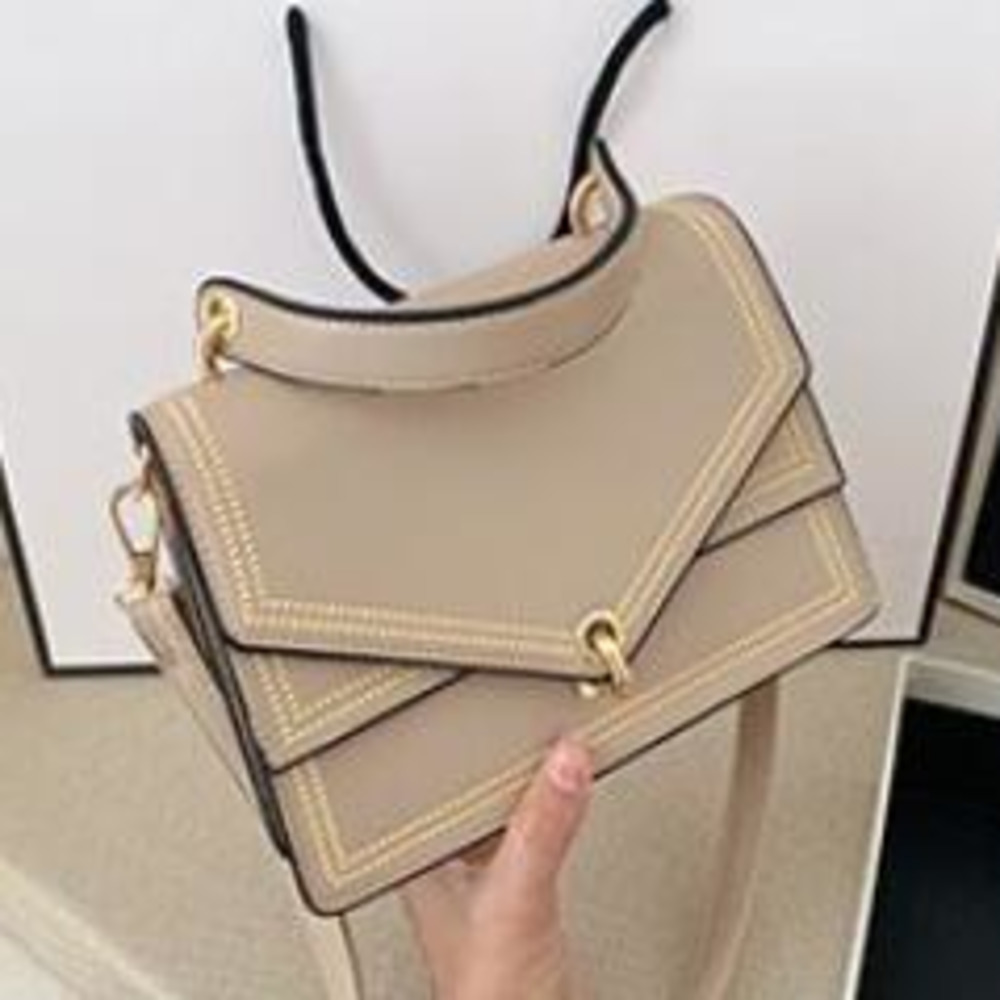 

Fashion female solid color handbag 2020 new high quality PU leather lady designer handbag lock shoulder messenger bag C0228
