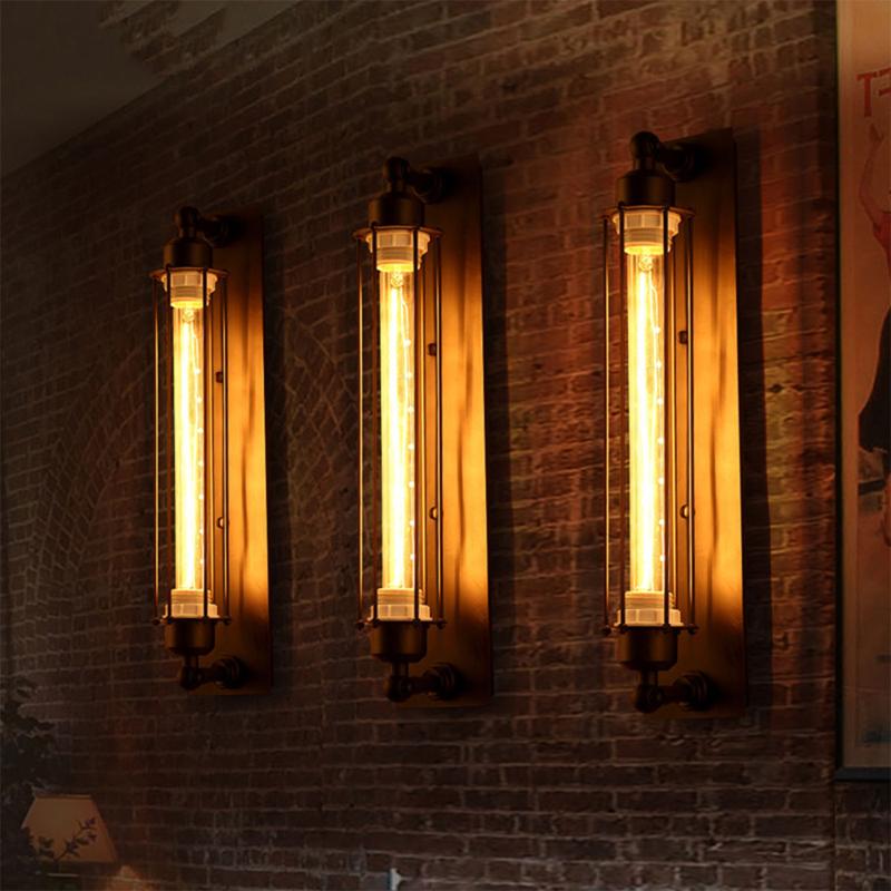 

Industrial vintage wall lamp bra bedroom corridor bar aisle warehouse restaurant pub cafe light loft wall sconce Edison light
