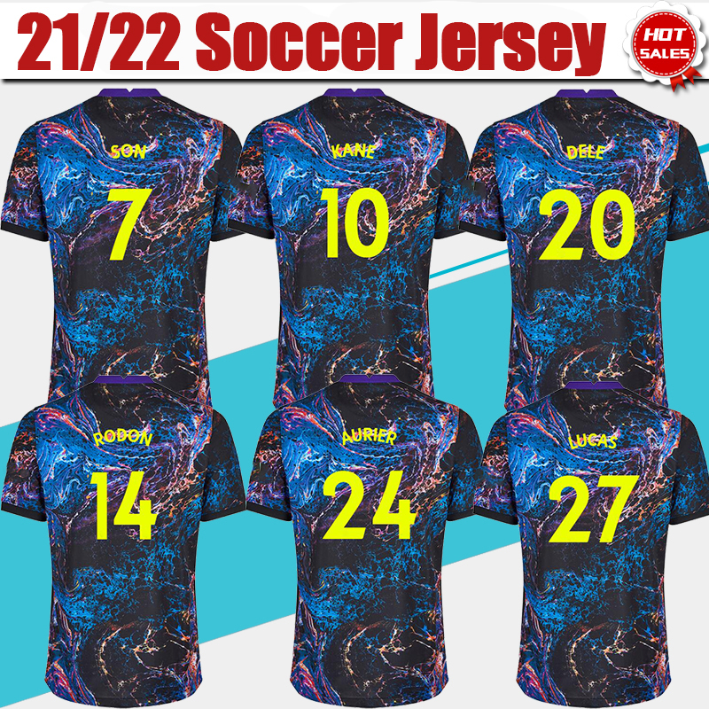 

Football Jerseys #7 SON Away Soccer Jersey 21/22 #10 KANE Soccer Shirt 2021/2022 #20 DELE #27 LUCAS #23 BERGWIJN Uniform, Home no patch