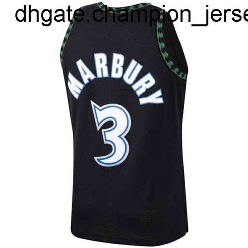

Tracksuits New Goods Stephon Marbury Mitchell & Ness 1997-98 Jersey Vest Stitched Throwback Basketball Jerseys, Black