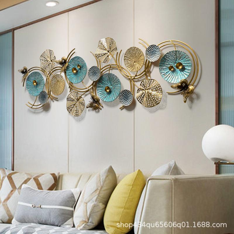 

American sofa light luxury wall hanging porch living room background wall creative pendant decoration