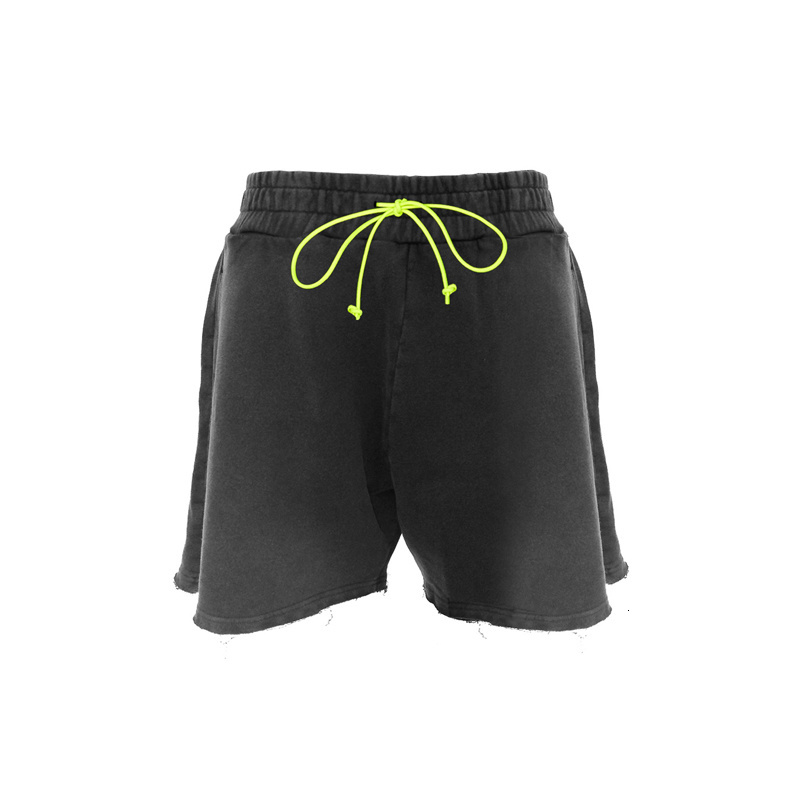 

2021 New 20ss Men Women Orescent Green Drawstring 1:1 High Quality Streetwear Askyurself Shorts N7f9, Black