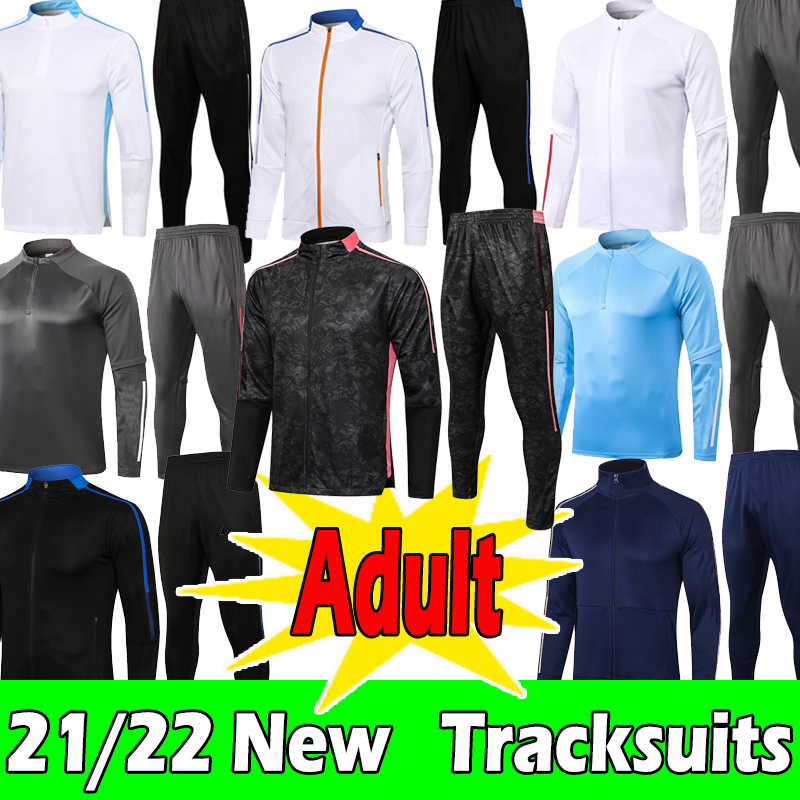 

Tracksuit Real Madrid Soccer Jackets 2021 2022 SERGIO RAMOS BALE VINICIUS JR. jogging Training suit MARCELO ASENSIO KROOS 21/22 men sets football Survetement, B402# 2021