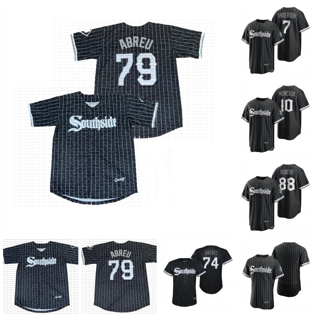 

Chicago Southside 2021 City Connect Tim Anderson Jersey Yoan Moncada Luis Robert Yermin Mercedes Jose Abreu Frank Thomas Carlos Rodon Yasmani Grandal Lynn, Navy as picture