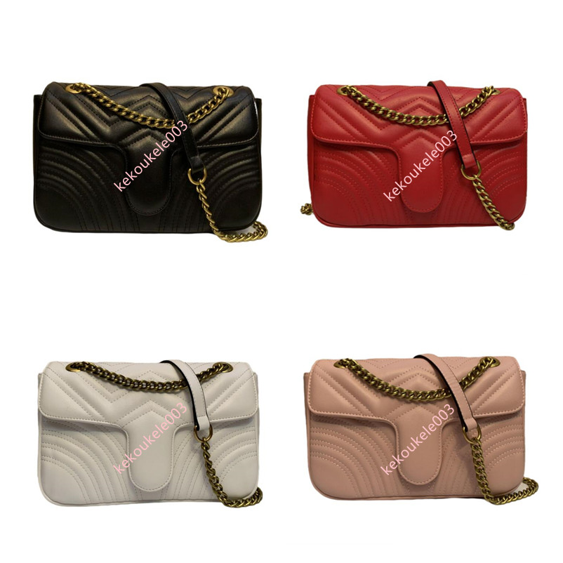 

Top Quality Famous women designer Shoulder bag leather chain Cross body Pure color womens handbag crossbody purse, Card