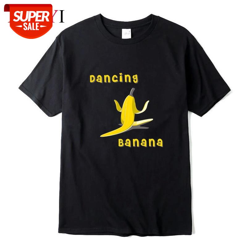 

XIN YI Men's T-shirt Top Quality 100% cotton Funny banana printing casual loose o-neck men tshirt t-shirt male tee t shirt #3c28, White;black