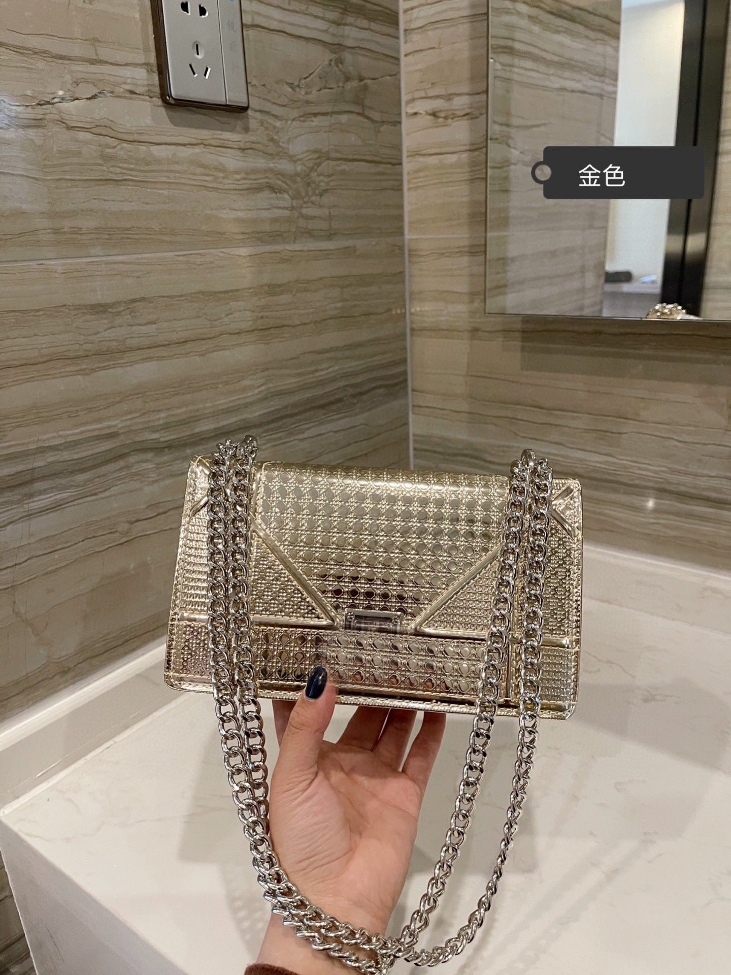 

Luxury Designer Handbags Shaped Quilted Real Leather Women Bags Chain Shoulder Bag High Quality Large Capacity Envelope with box