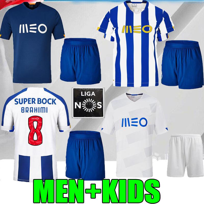 

adult kids 19 20 21 Porto home away PEPE ABOUBAKAR soccer jersey 2020 2021 Porto fc NAKAJIMA ALEX Futebol Clube do men child football shirt, Black;yellow