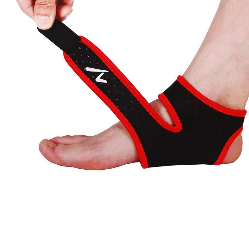 

Ankle Support 1 Pair Adjustable Multifunctional Winding Bandage Brace For Protection Elastic Fitness Running Heel Pads, As pic