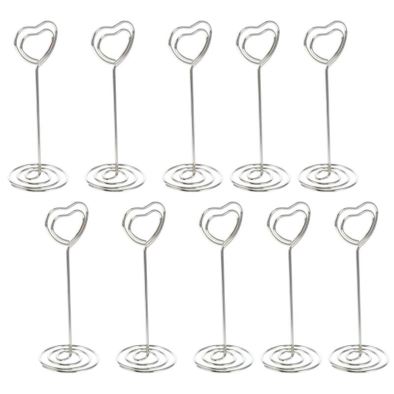 

Greeting Cards 20pcs Table Po Clip Meta Clamp Wedding Desktop Decoration Memo Stand