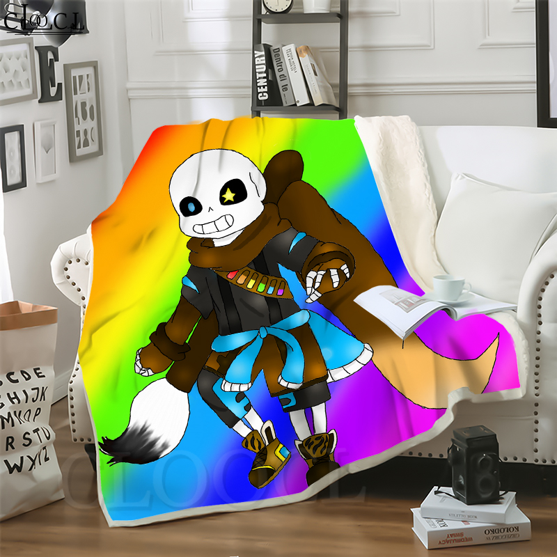 

CLOOCL New Undertale Sans 3D Print Street Style Air Conditioning Blanket Sofa Teens Bedding Throw Blankets Plush Quilt