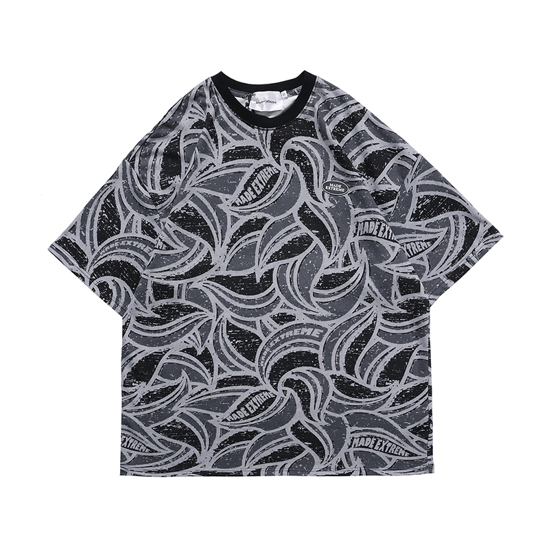 

2021 New High Street Graffiti Letter Print Summer Tshirts Men and Women Short Sleeve Harajuku Loose Cotton Tees Oversize Hip Hop t Shirt Mc8, Pink