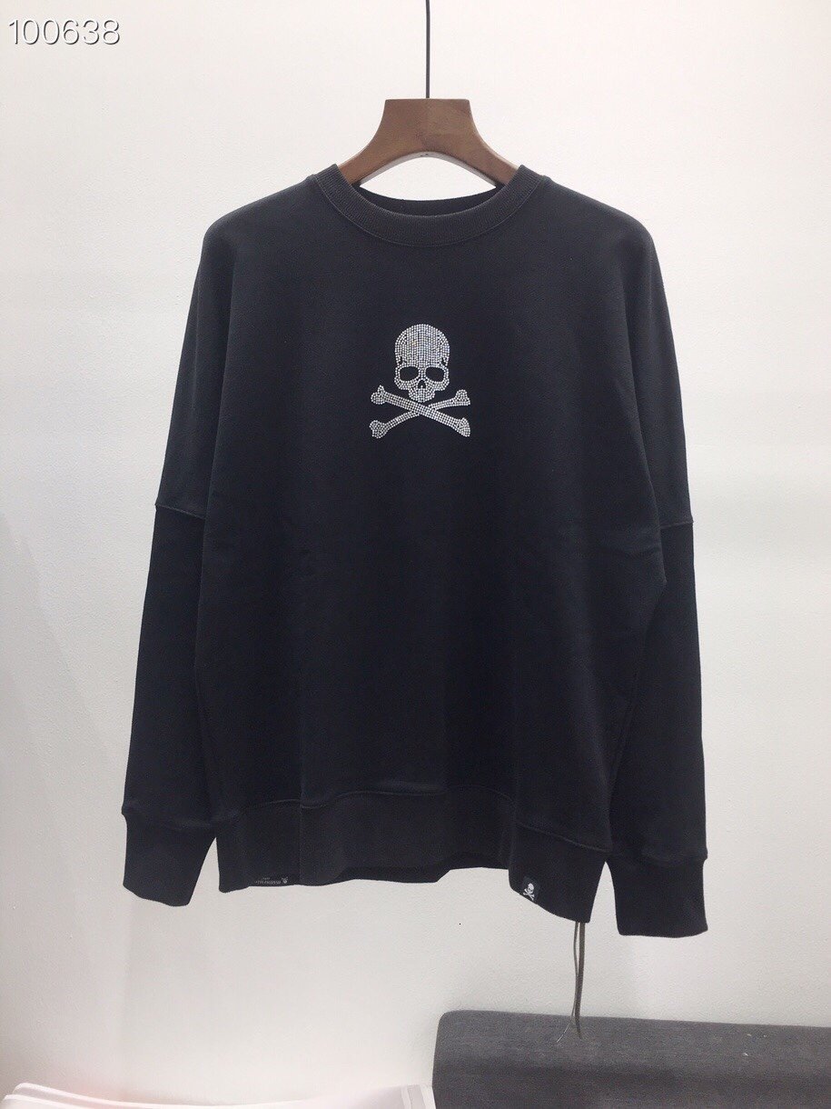 

2021 New 21ss Mmj Crystal Skull Sweatshirt Men Women Streetwear Hip Hop Kanye West Mastermind Hoodies Mvhm, Black8
