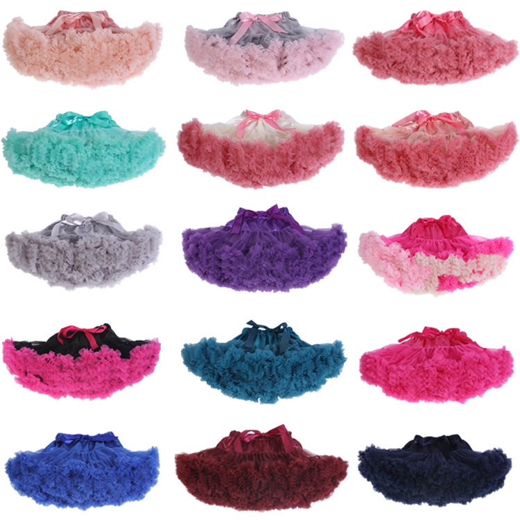 

2021 Fashion Children's Clothing Girls Skirt Ballerina Pettiskirt Layer Fluffy Children Ballet Skirts For Party Dance Princess Skirt, 06#