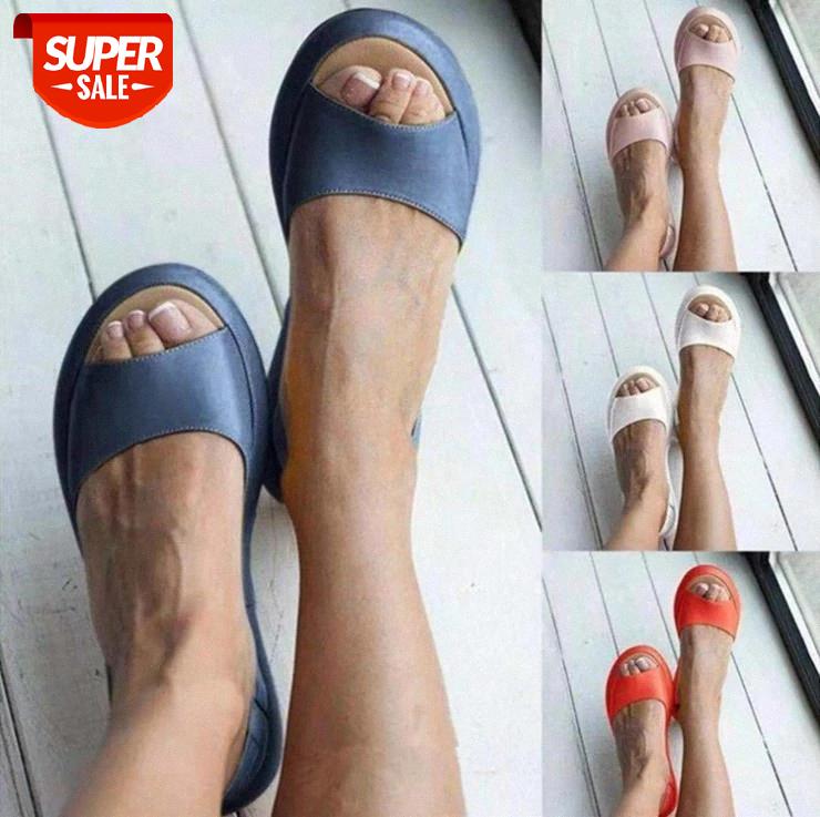

Women Sandals Flops Fashion Rome Slip-On Flat Sandals Shoes Comfortable Woman Slides Fashion Solid Female Dropshipping #qo7c, Black