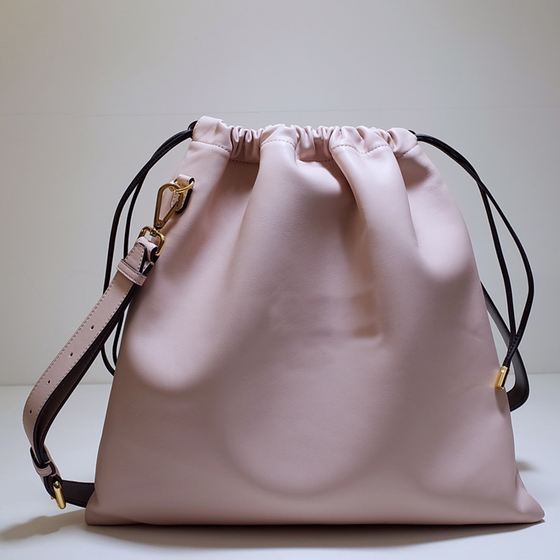 

Medium Hand Bag Cross Body Bag Shoulder Purse Shopping Bag Fashion Plain Letter Genuine Leather Drawstring High Quality Free Shipping, 38*2*39cm