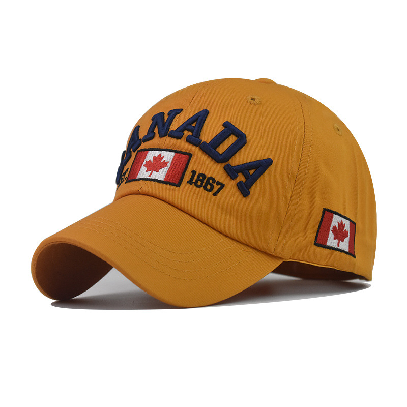 

baseball hats for men adjustable embroidery three-dimensional 3D letters cotton spring and summer outdoor curved eaves sunshade European American fashion
