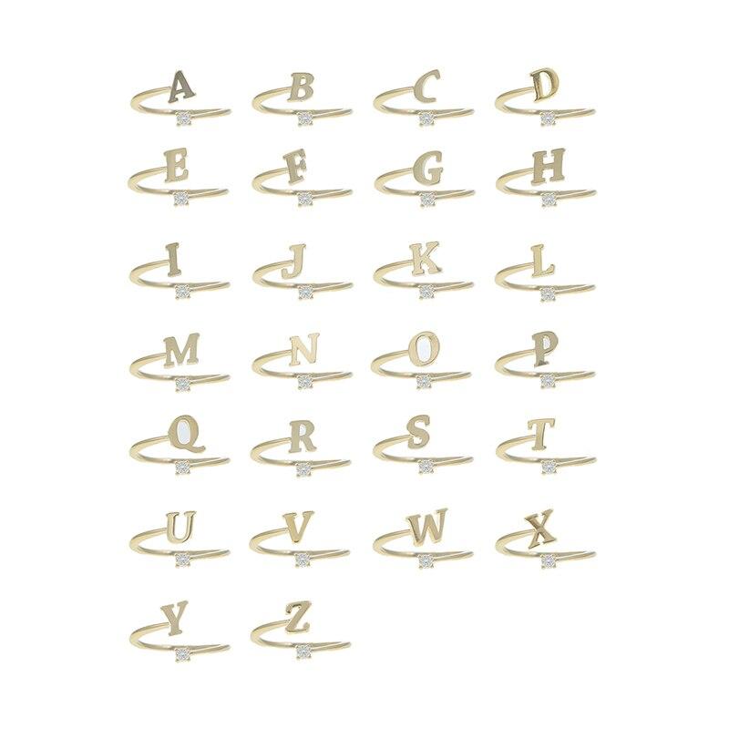 

Cluster Rings Fine Jewelry Anillos 925 Sterling Silver Punk Minimalist Letter Finger For Women Lovers' Anniversary Birthday Party Gifts