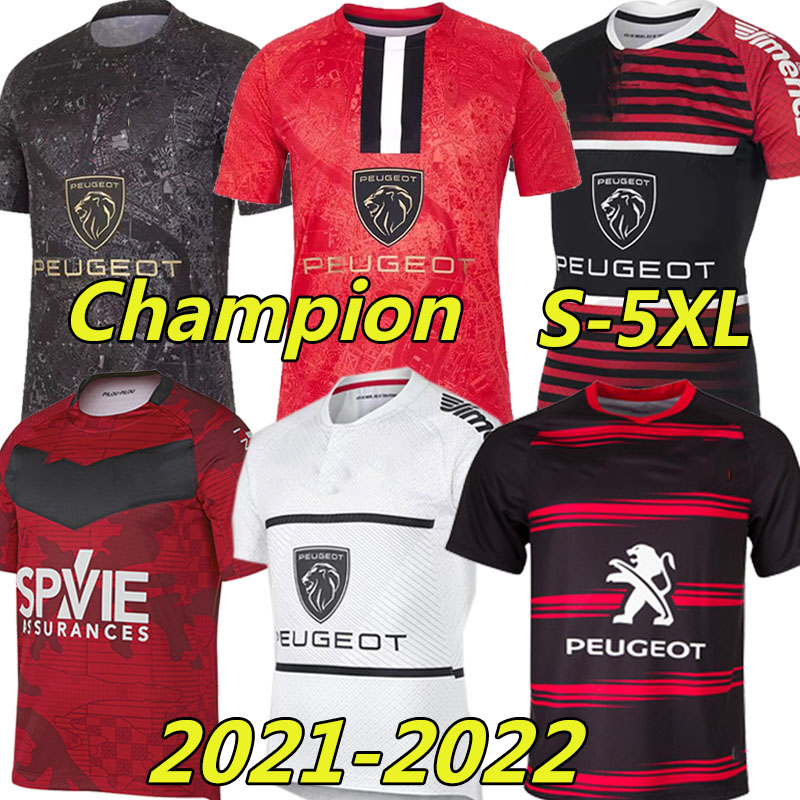 

3XL 4XL 5XL Toulouse Munster city Rugby Jerseys 2021 2022 Home Away champion 19 20 STADE TOULOUSAIN League jersey Lentulus Shirts Leisure sports training Wear, Black