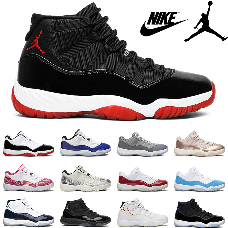 

Nike Air Jordan 11 Retro Bred Basketball Shoes 11s Low Legend Blue Bright Citrus men women Concord outdoor mens trainer, Low unc
