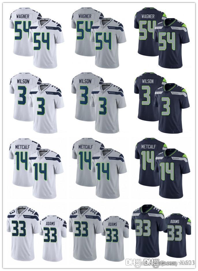 

Men youth Women Seattle Seahawks 3 Russell Wilson 14 DK Metcalf 33 Jamal Adams 54 Bobby Wagner Football Jerseys, Black;red