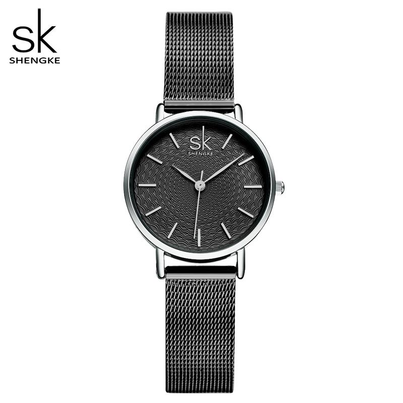 

Wristwatches Shengke Watches Women 2021 Japanese Quartz Movement Waterproof Luxury Simplicity Temperament Gift For Ladies K0006, K0006he