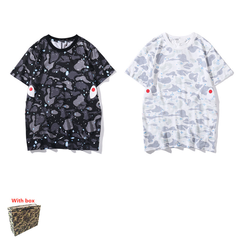 

women tshirts High Quality Summer Casual Mens Tshirt Breathable Short Sleeve Tees Heart Print Hip Hop Funny Top Tees with box, White