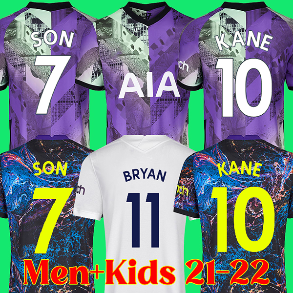 

21 22 tottenham ROMERO BRYAN GIL soccer jersey SON KANE REGUILON football shirt 2021 2022 top kits DELE Camiseta de futbol maillot foot 123, Home