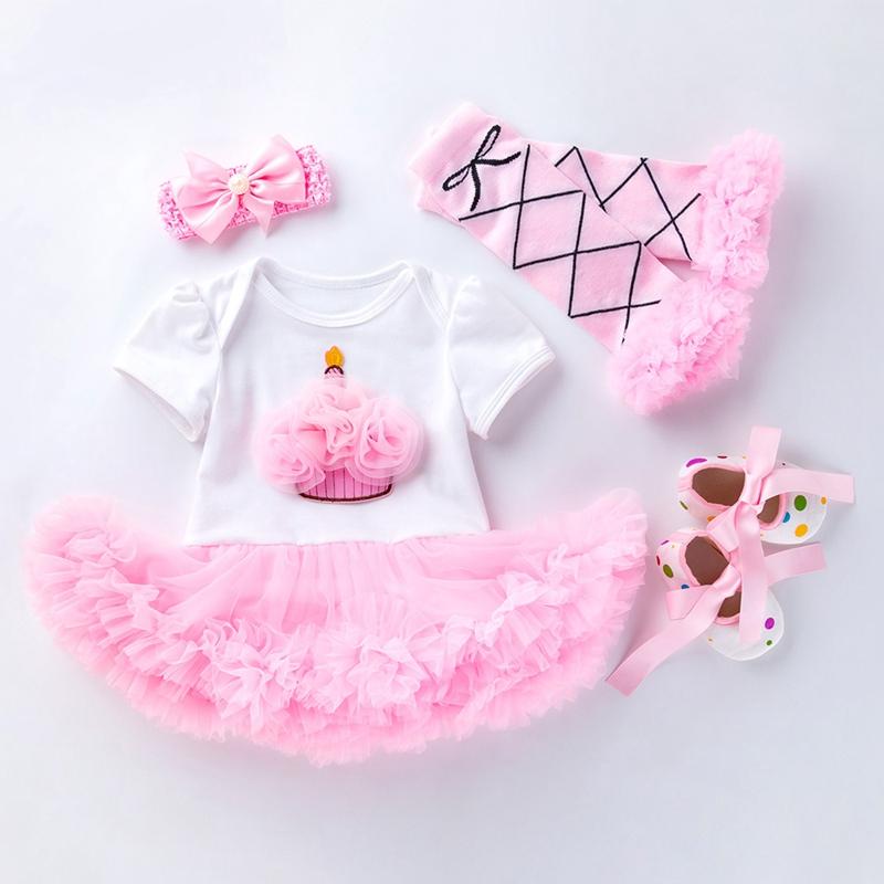 

12m Fashion Brand New Clothes for Newborn Infant Baby Girls Birthday Baptism Dress Set Lovely Clothing 1st Year Girls Baby Suit